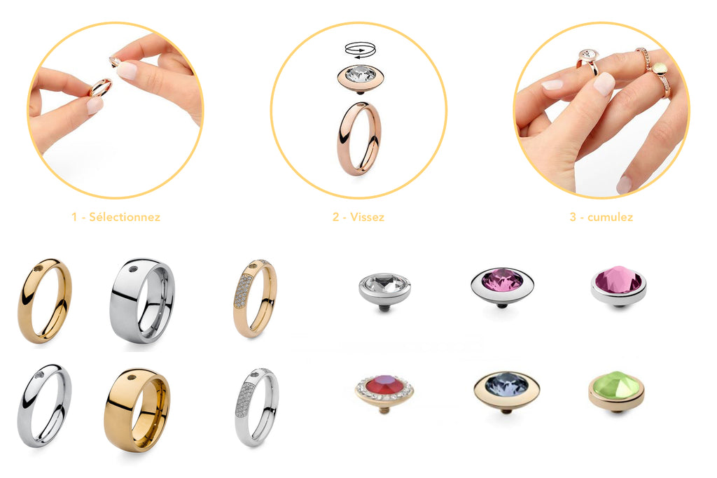 Comment fonctionne le bijoux interchangeable QUDO ?