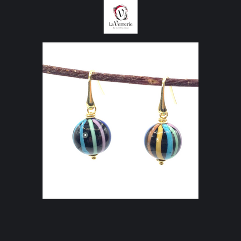 Boucle d'oreilles "Rainbow" - Perle