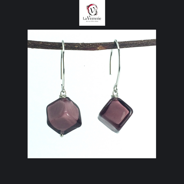 Boucle d'oreilles Cubique