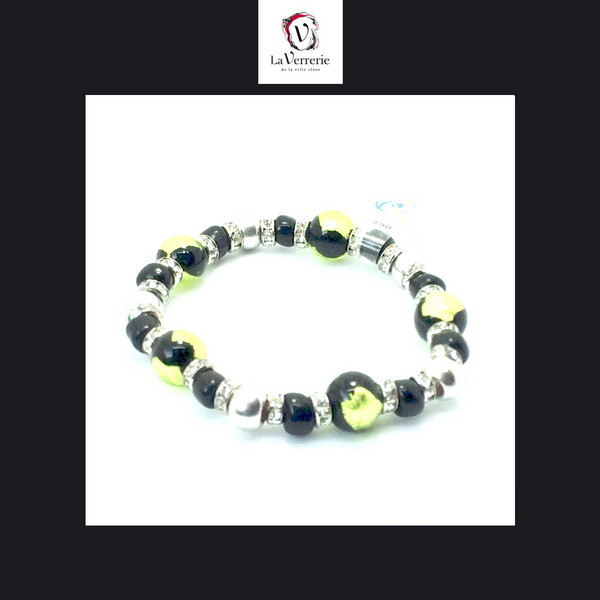 Bracelet élastique vert