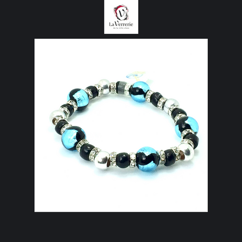 Bracelet élastique bleu