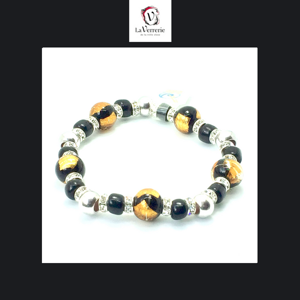 Bracelet élastique orange