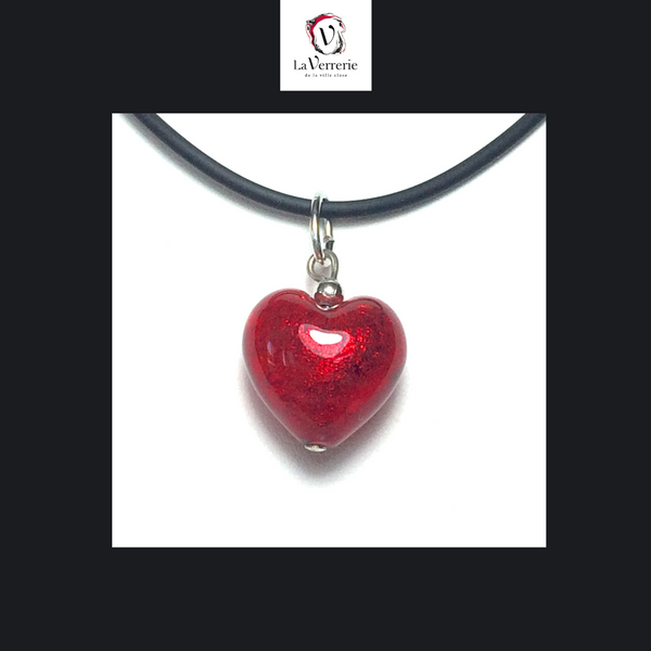 Pendentif Coeur Rouge