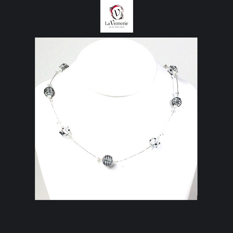 Collier verre de Murano. Collier Mini Jojo. Bijoux Murano.