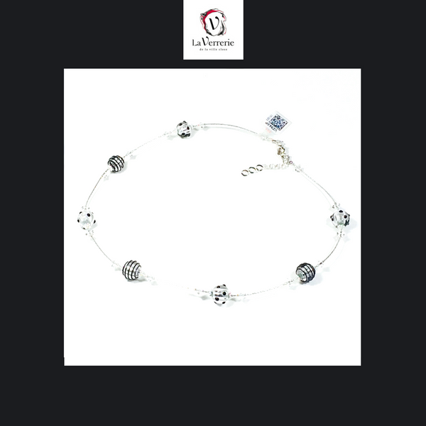 Collier verre de Murano. Collier Mini Jojo. Bijoux Murano.