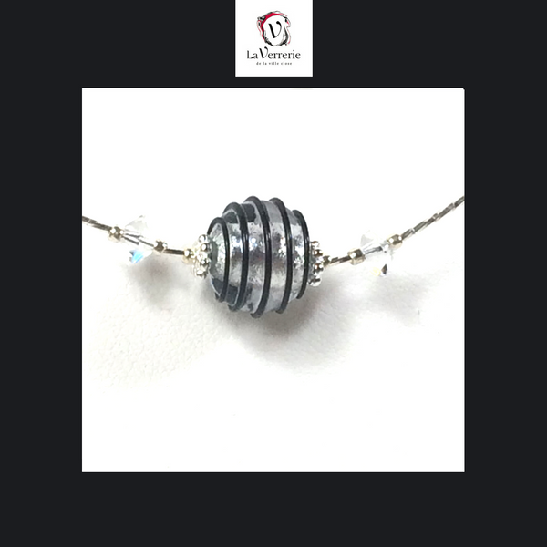 Collier verre de Murano. Collier Mini Jojo. Bijoux Murano.
