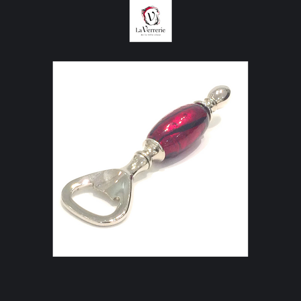 Décapsuleur en verre de Murano