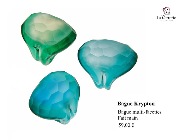 Bague Krypton Bleue-Verte