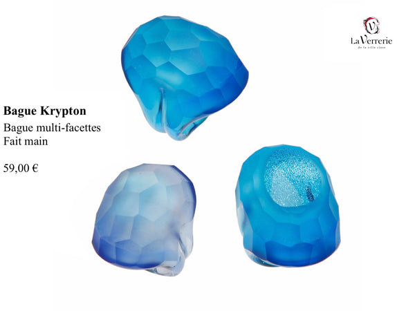Bague Krypton Bleue
