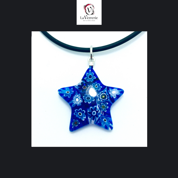 Pendentif Millefiori Mosaico - Etoile