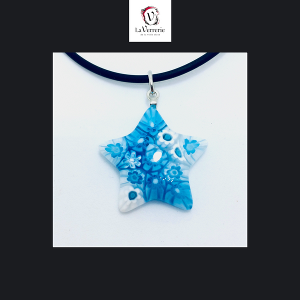 Pendentif Millefiori Mosaico - Etoile