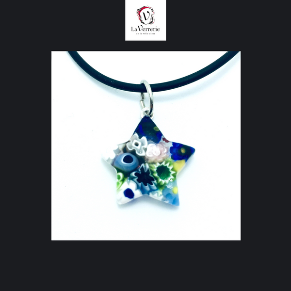 Pendentif Millefiori Mosaico - Etoile