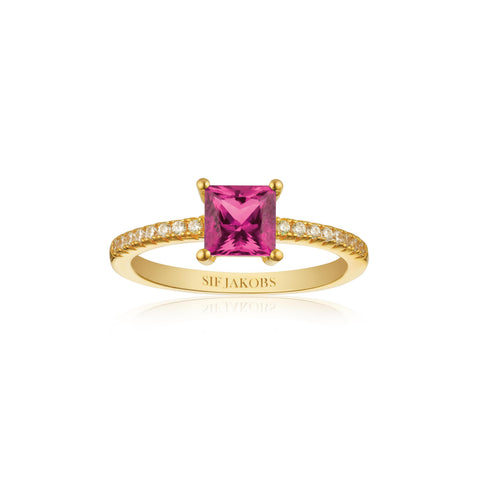 Bague Ellera Quadrato - SIF JAKOBS - Rose -Or