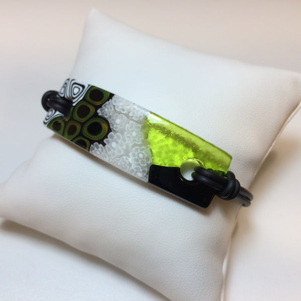Bracelet Fusion en verre de Murano - Vert