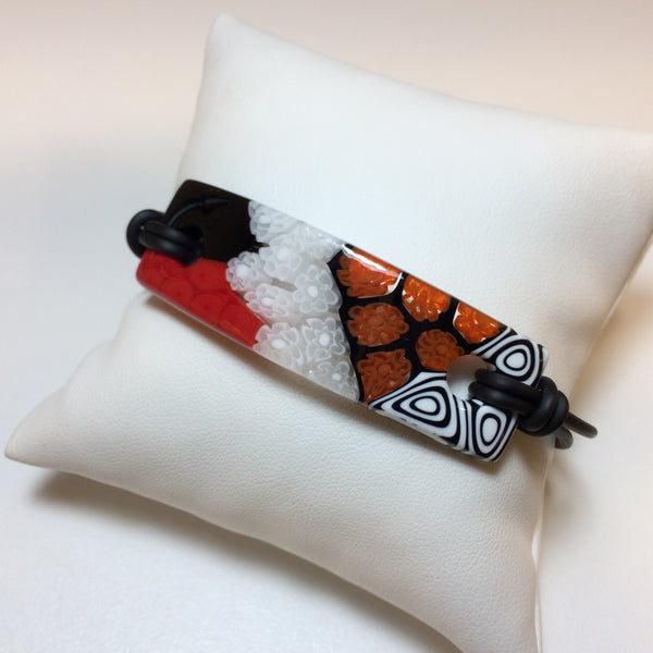 Bracelet Fusion en verre de Murano - Rouge