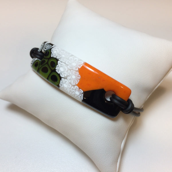 Bracelet Fusion en verre de Murano - Orange
