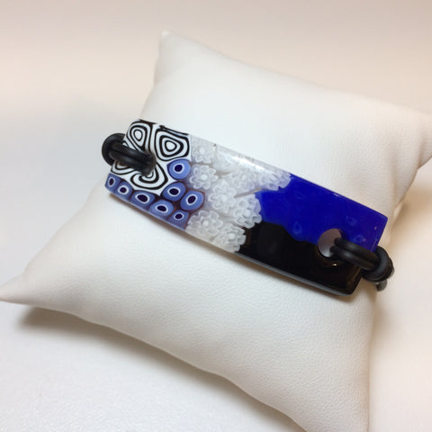Bracelet Fusion en verre de Murano - Bleu