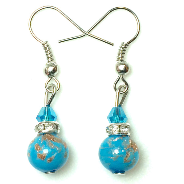 Boucles d'oreilles dorées