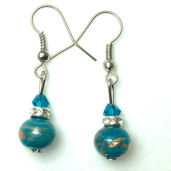 Boucles d'oreilles dorées