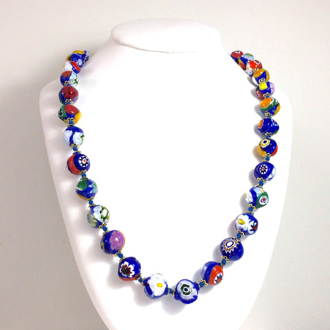 Collier verre de Murano. Collier en Murine.