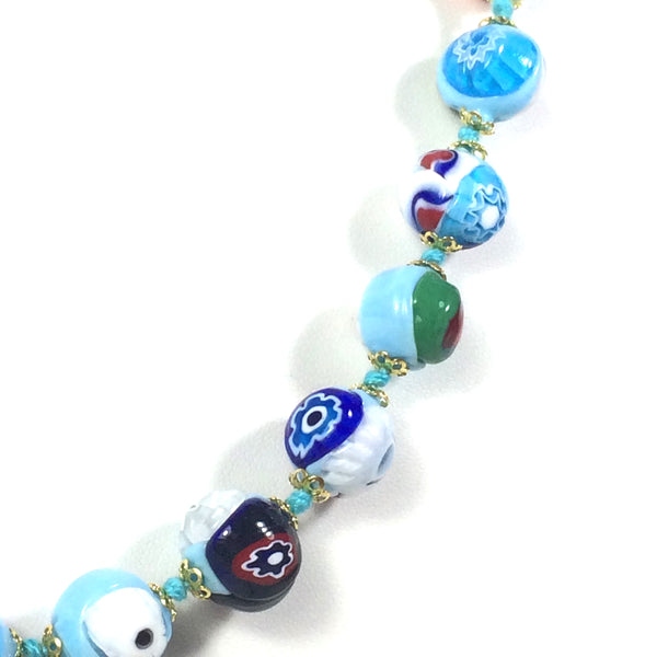 Collier verre de Murano. Collier en Murine.