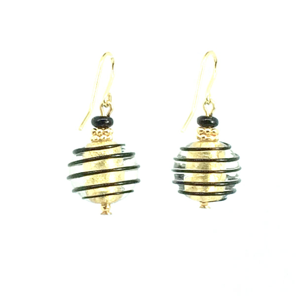 Boucle d'oreilles JOJO - Noir et Or