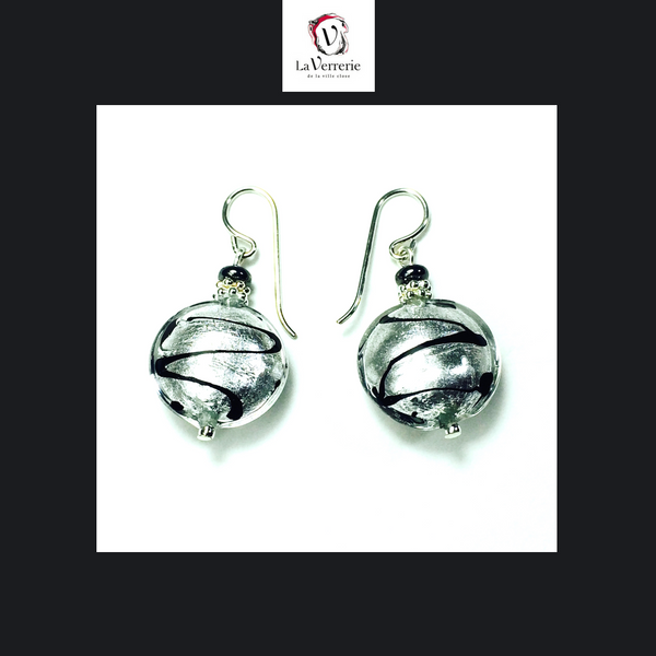 Boucle d'oreilles. Boucle d'oreilles argent. Pastiglia.