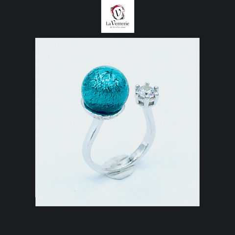 Bague Perle et Zircon