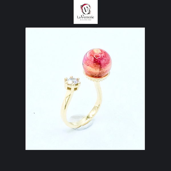 Bague Perle et Zircon