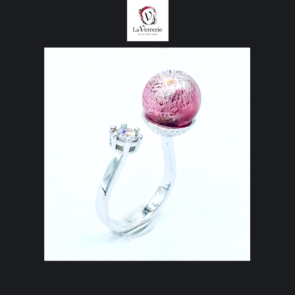 Bague Perle et Zircon